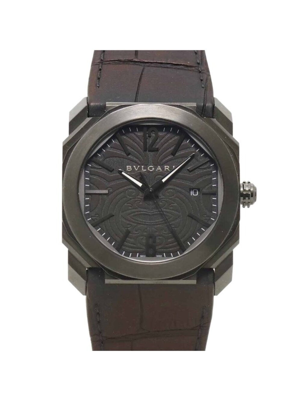 Bvlgari Octo All Black Watch Date Automatic
